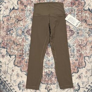 lululemon athletica women’s Tan Leggings align ribbed 23 inch